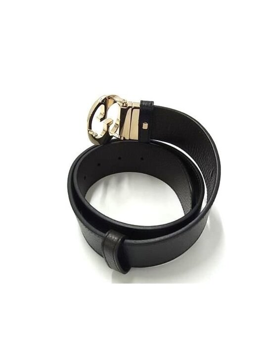 Gucci Sbule Leather Gold leto Black System Brown Belt main image 4